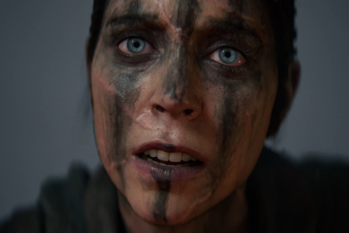 Hellblade 2 a closeup of Senua’s face