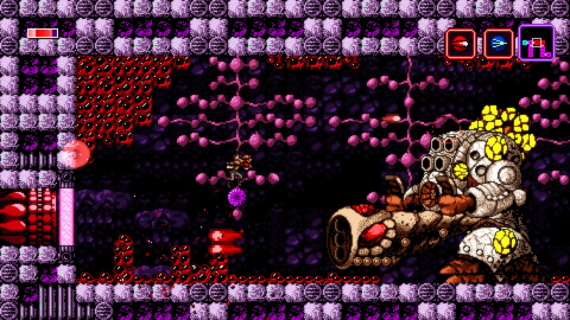 A screenshot from Axiom Verge