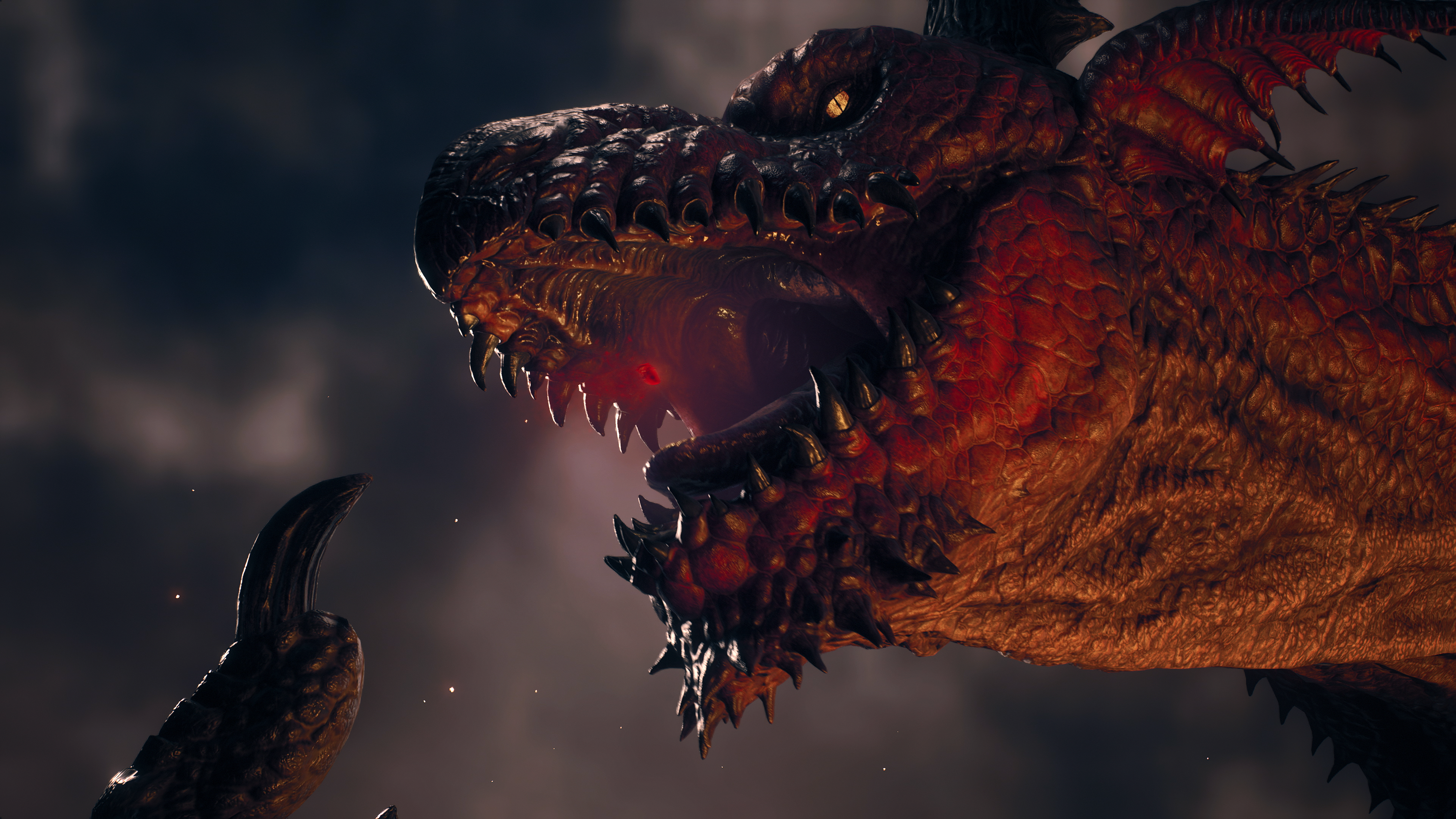 Dragon’s Dogma 2 dragon eating the Arisen’s heart